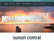 Tablet Screenshot of millerswaterfront.com